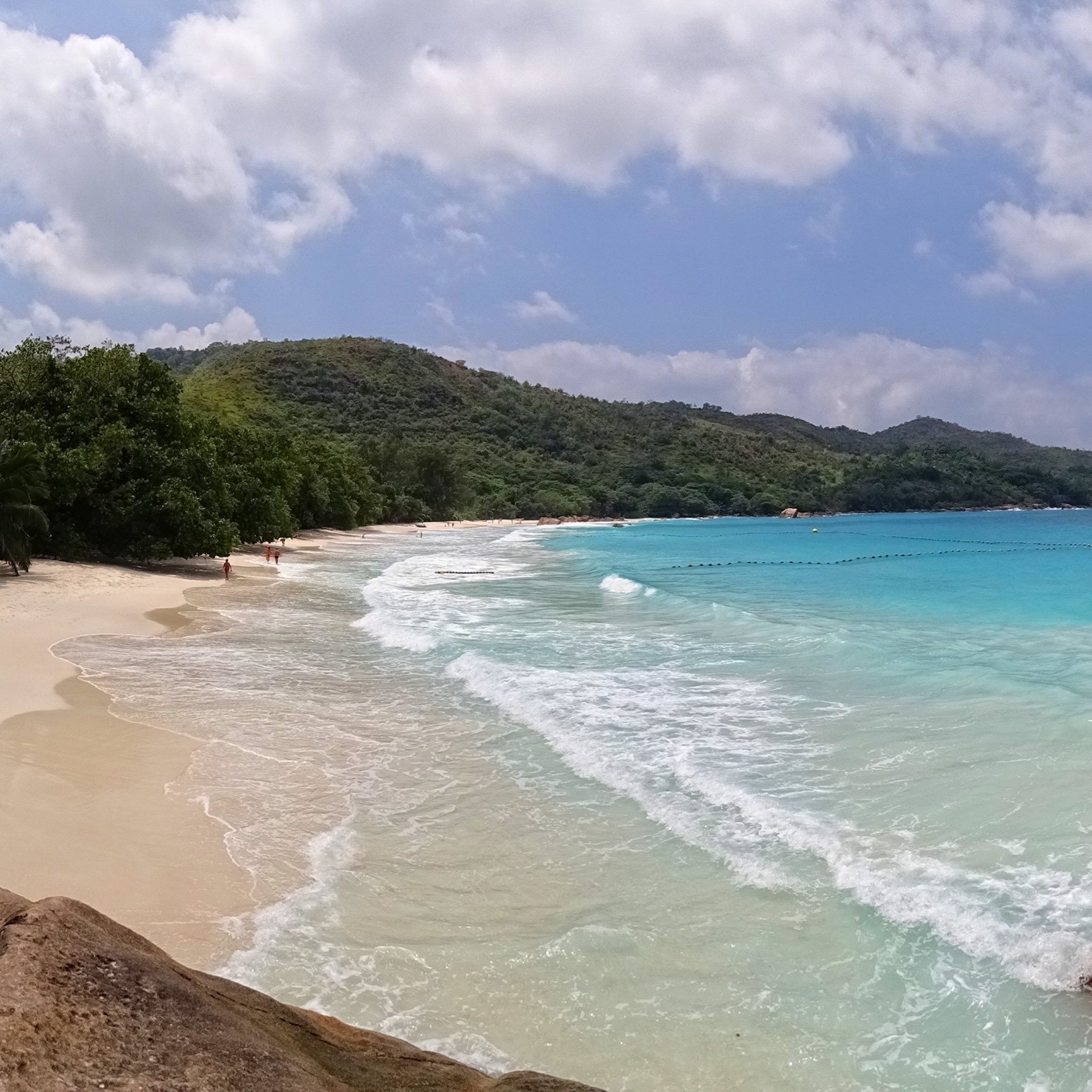Anse Lazio a Praslin, granito e acqua bassa